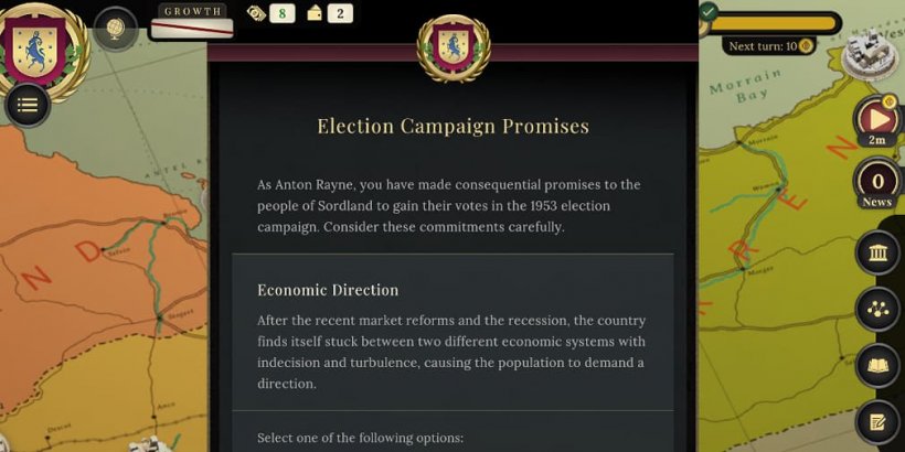 Révision des promesses de campagne.