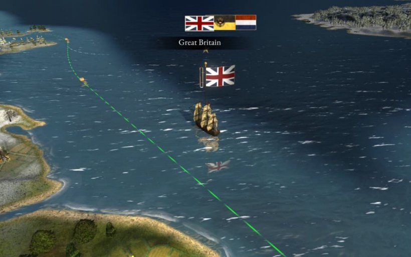 navire britannique dans un empire de guerre total