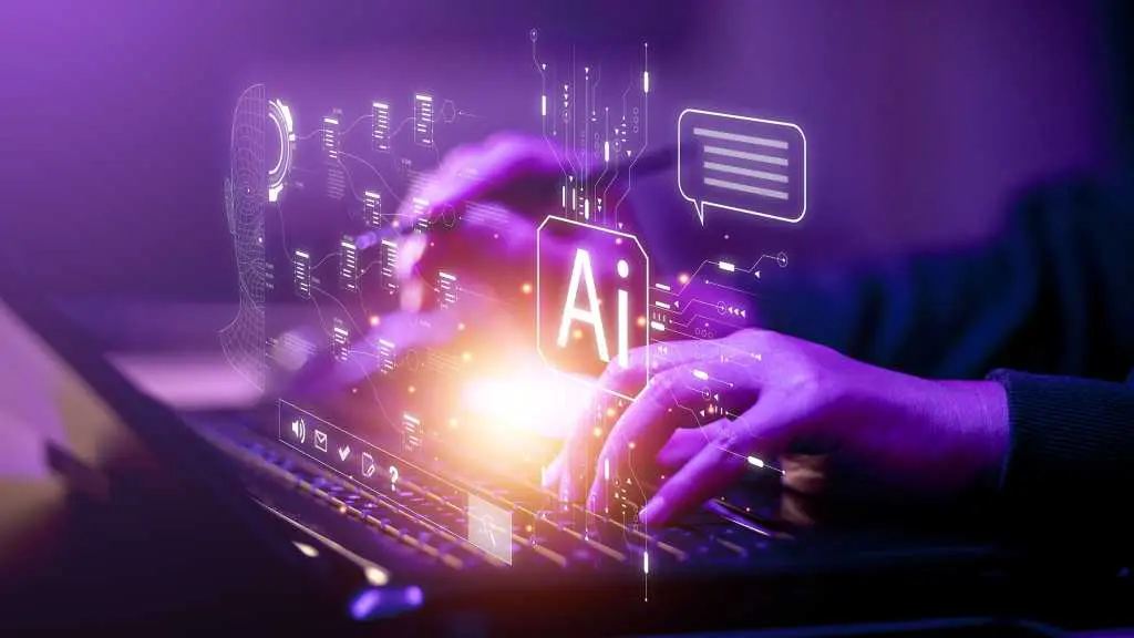 AI-Technologie am Notebook