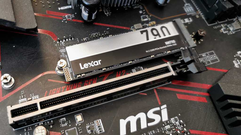 Lexar NM790 M.2 NVMe on motherboard