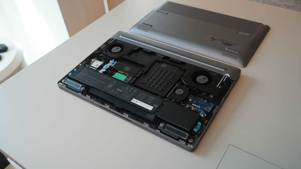 HP Zbook Fury workstation laptop open