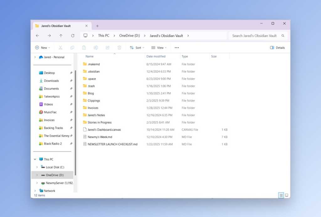 File Explorer in Windows