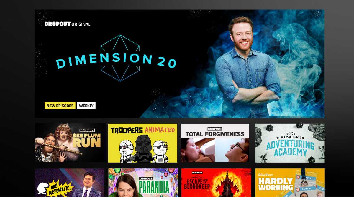 Image promotionnelle Dropout.TV