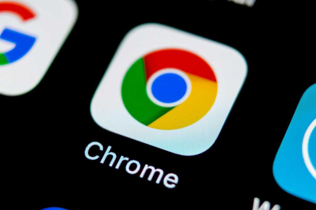 Chrome app icon close-up