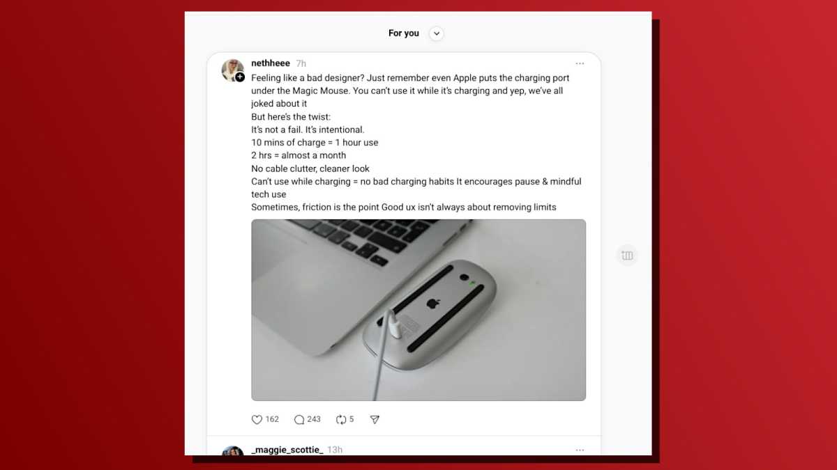 Capture d'écran de qualité d'algorithme d'alimentation