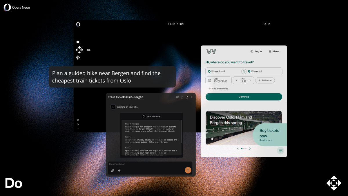Opéra néon do Dark Mode