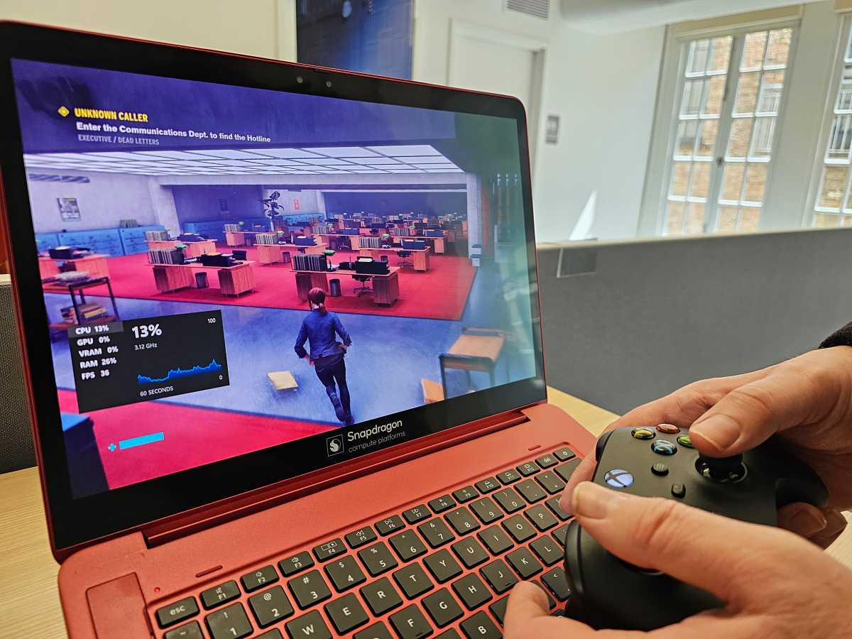 Qualcomm Snapdragon x Elite Gameplay Contrôle