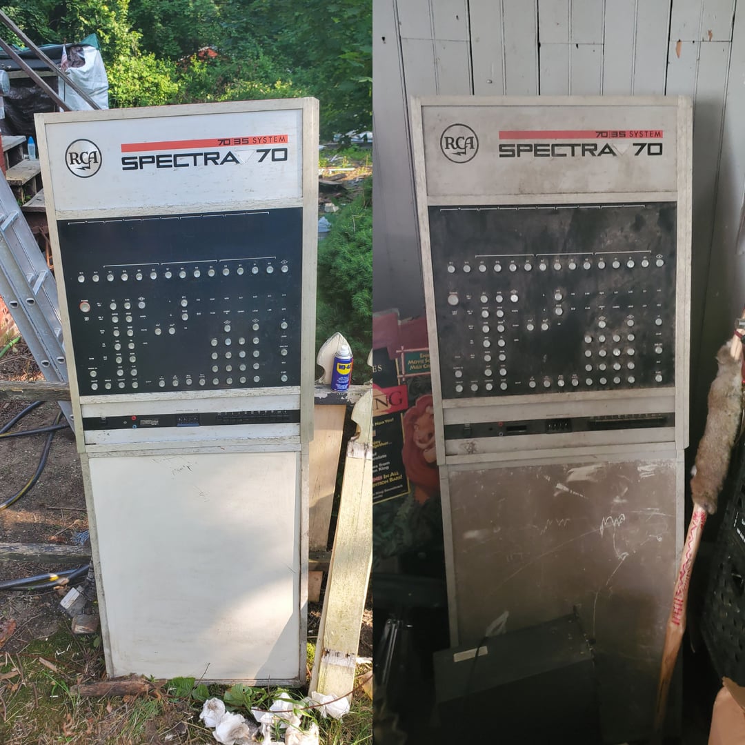 Panneau de commande RCA Spectra 70/35 de 1966