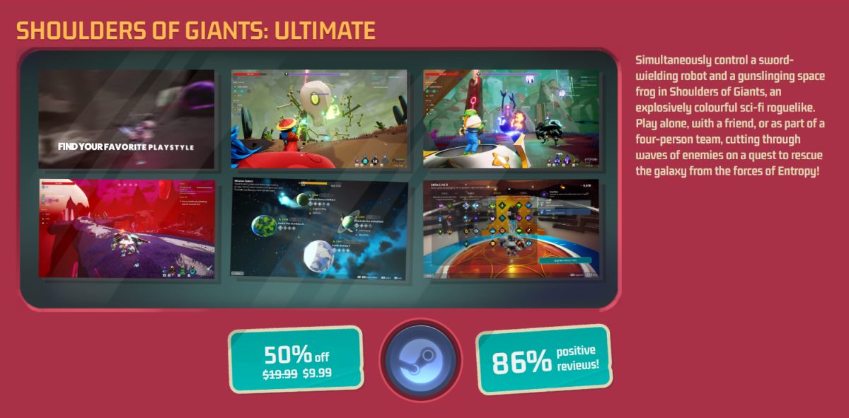 Nous aimons chaque jeu répertoriant les épaules des géants