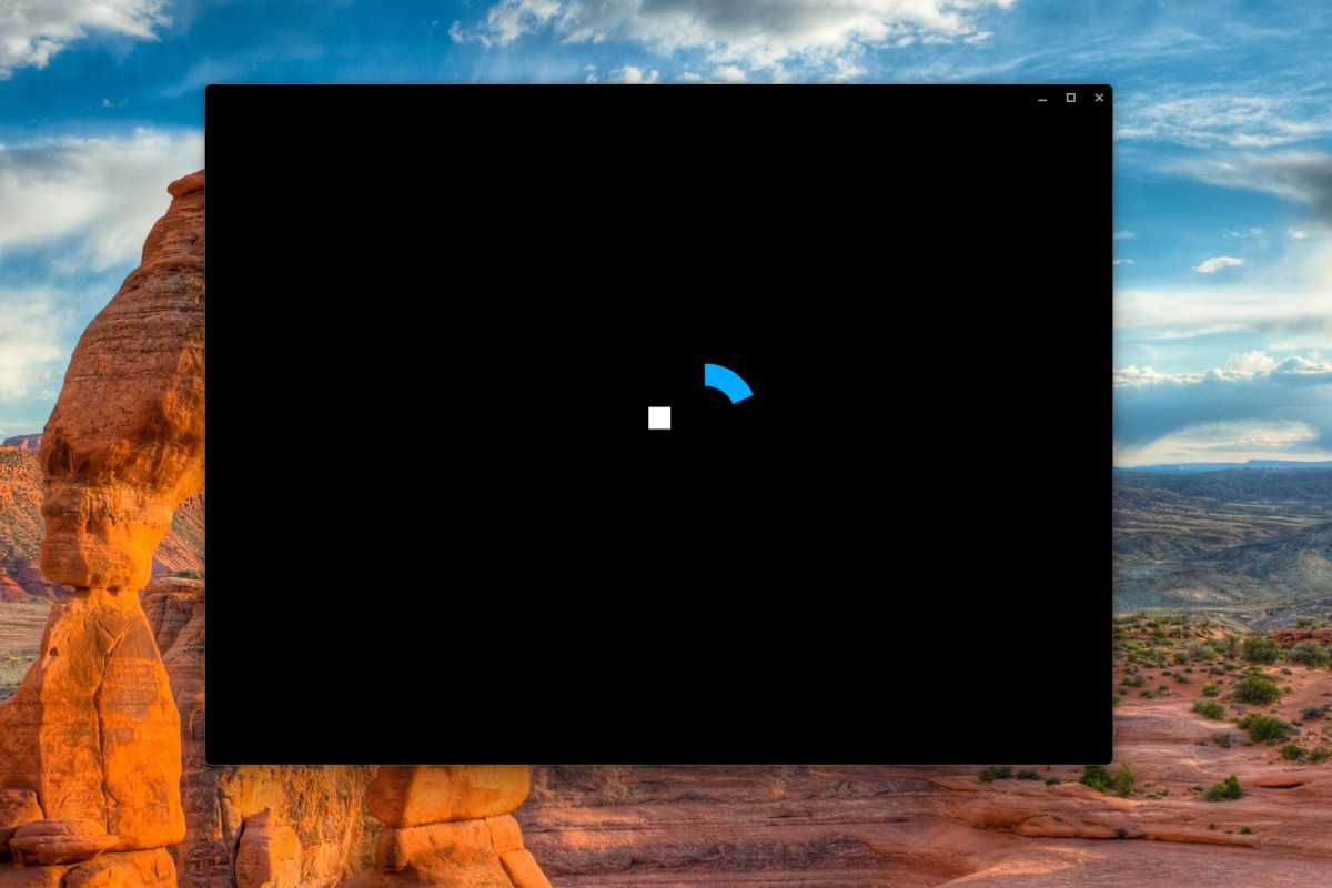 Application Logitech G-Hub coincée dans la capture d'écran de chargement