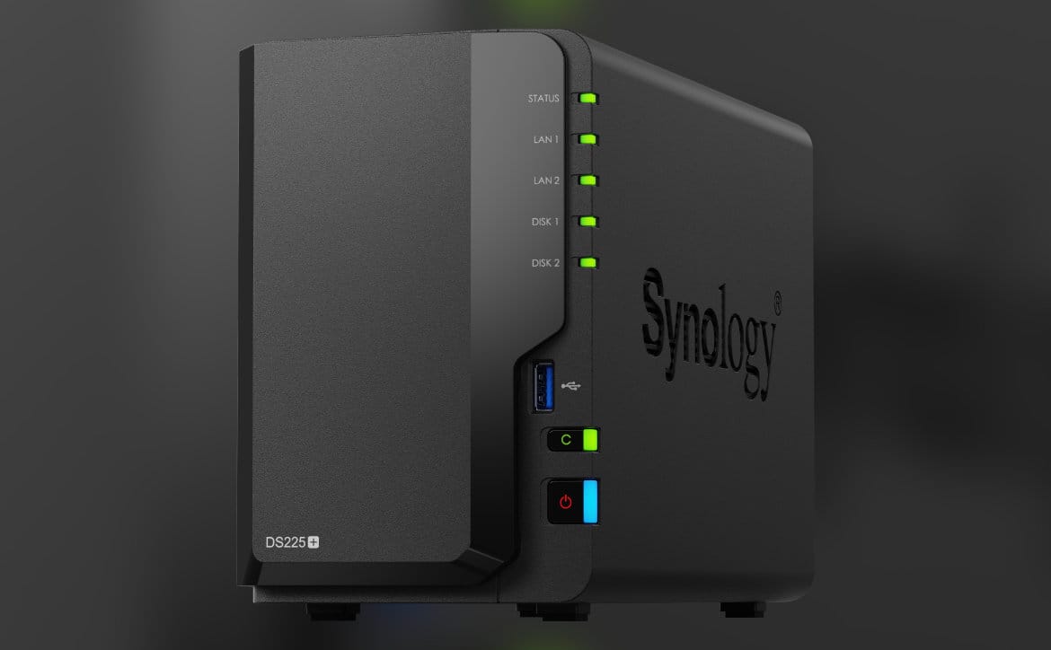 La nouvelle disque DS225 + est le petit système à 2 baies de Synology
