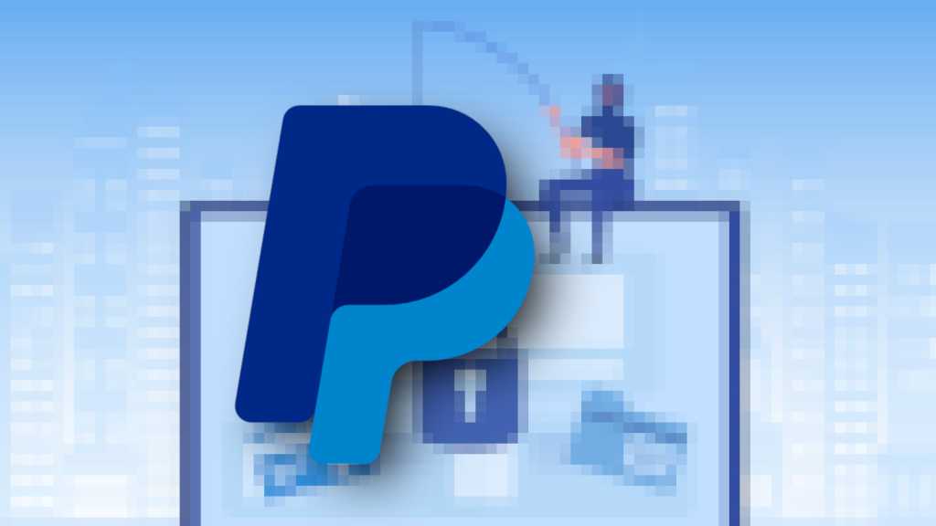 PayPal phishing scam email illustration