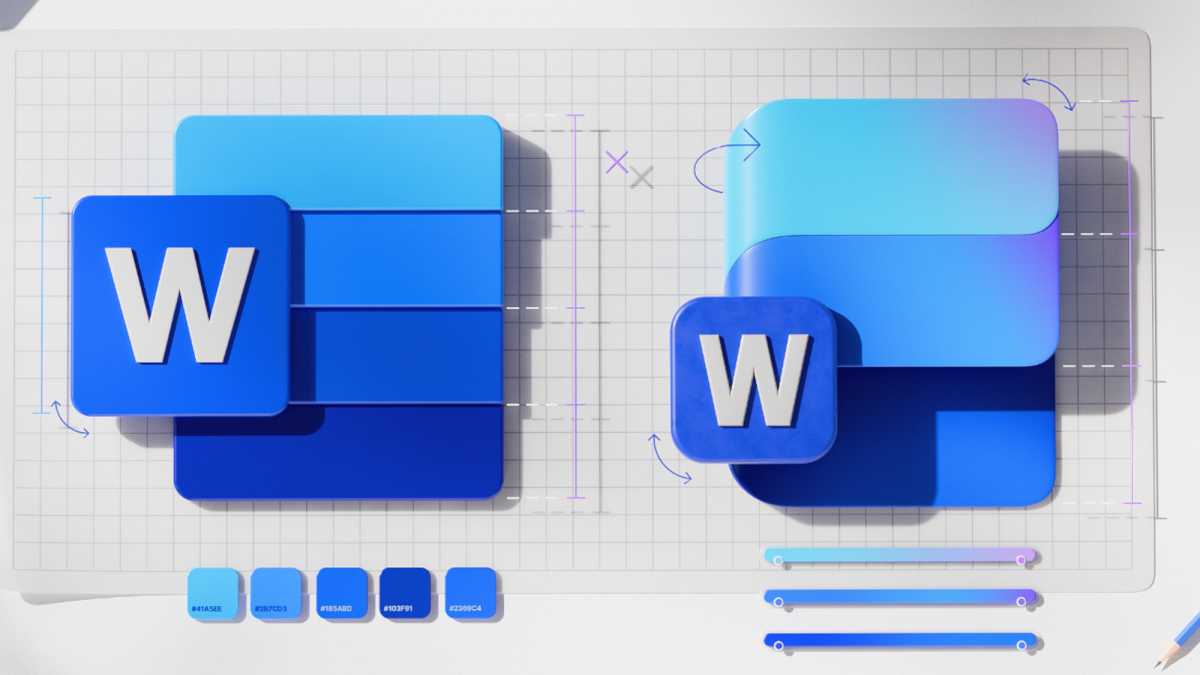 Verleich Zwischen Altem und Neum Icon für Microsoft Word