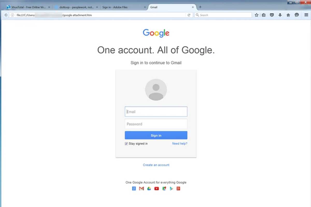 Exemple d'escroquerie