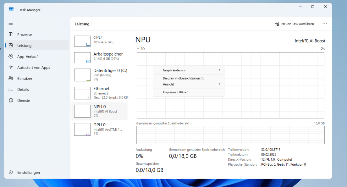 Gestionnaire de tâches-NPU