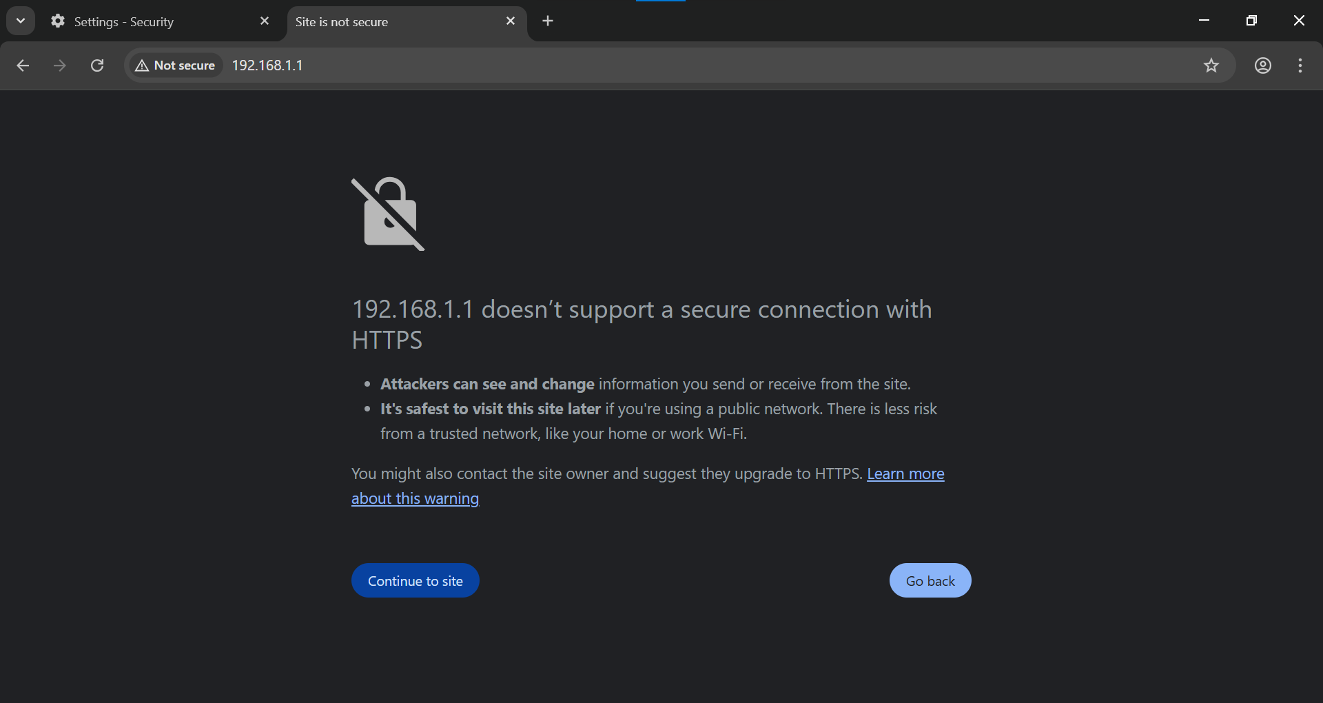 Chrome manque d'avertissement HTTPS