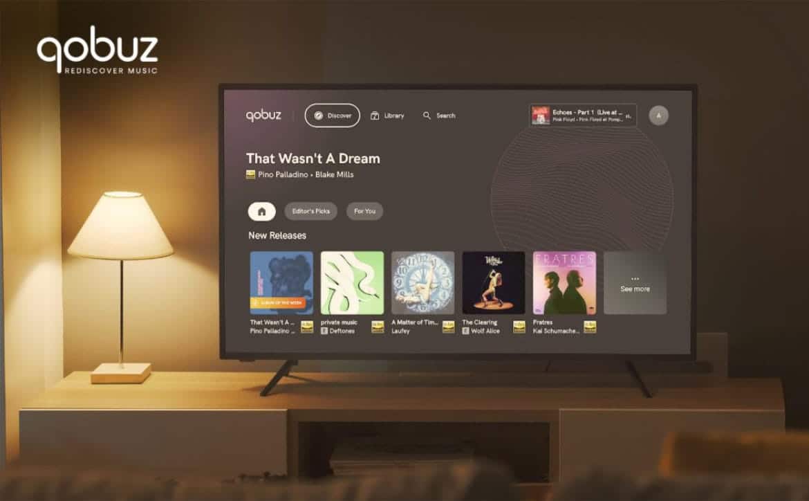 Qobuz lance son application Android/Google TV