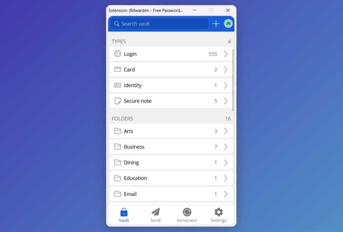 Coffre-fort Bitwarden
