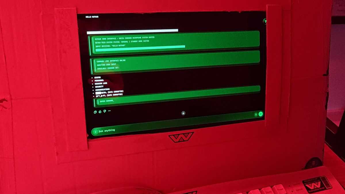 Un ordinateur portable DIY transformé en terminal MUTHUR en action