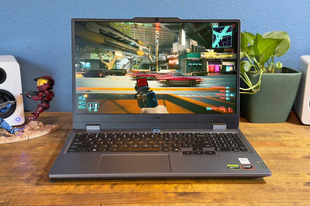 Lenovo LOQ 15 gaming laptop with Nvidia DLSS 4 testing
