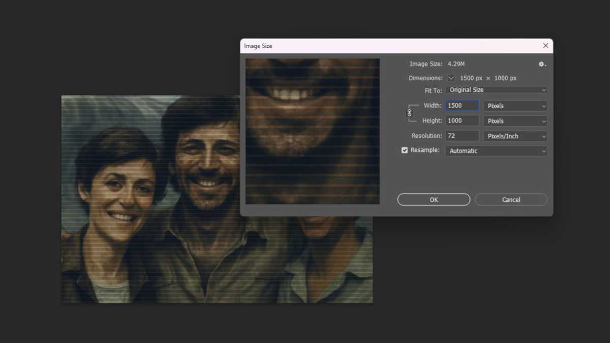 Utiliser Photoshop pour redimensionner une image générée par l'IA