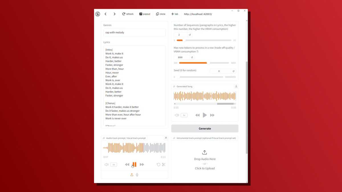 Outils d'IA locaux YuE