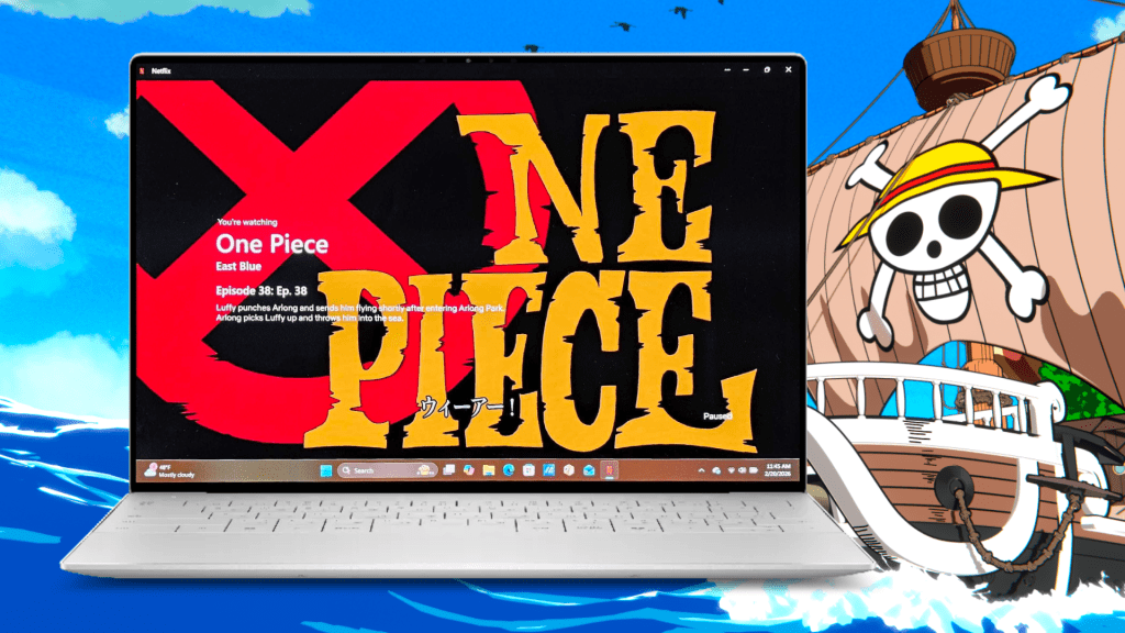 One Piece on a Windows laptop