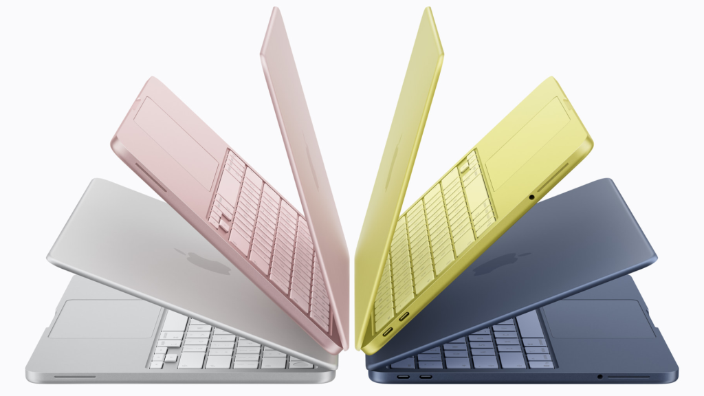 Apple Macbook Neo in four colors