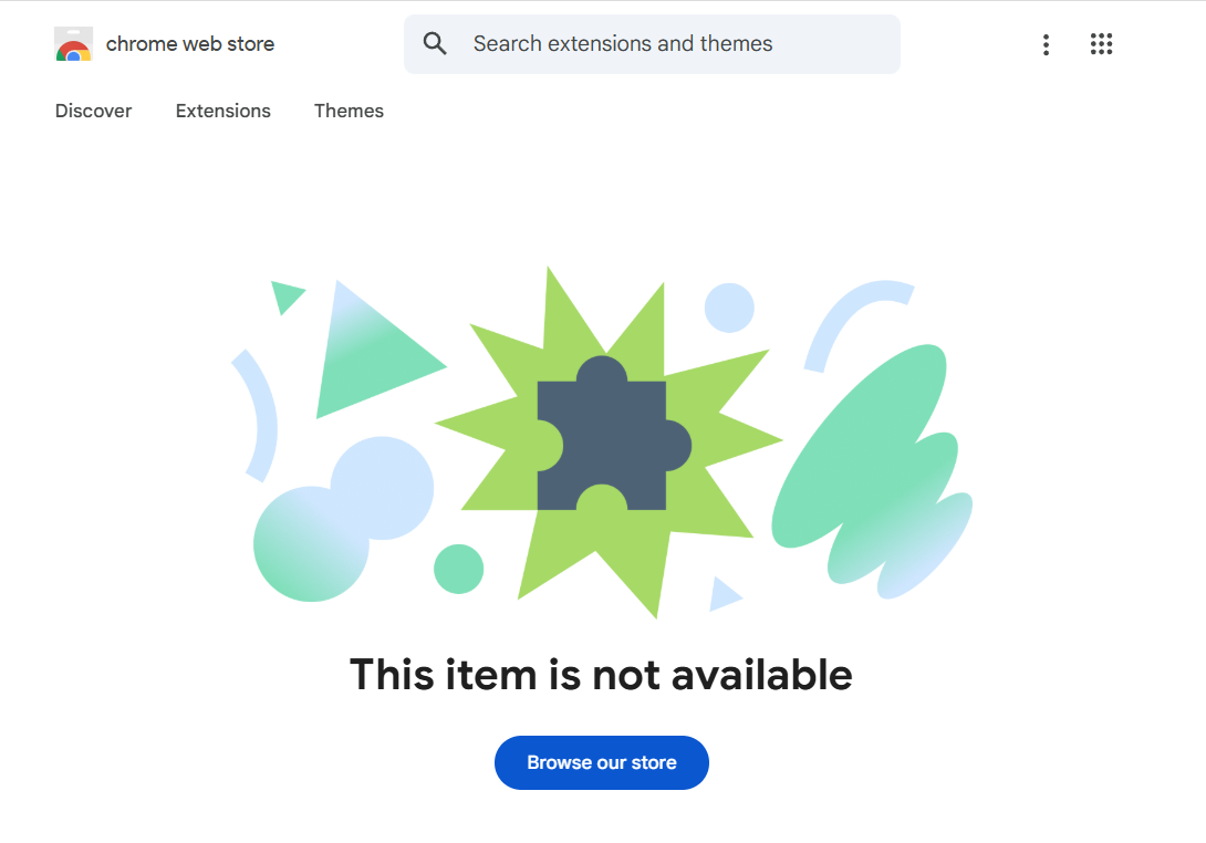 Chrome Web Store : 