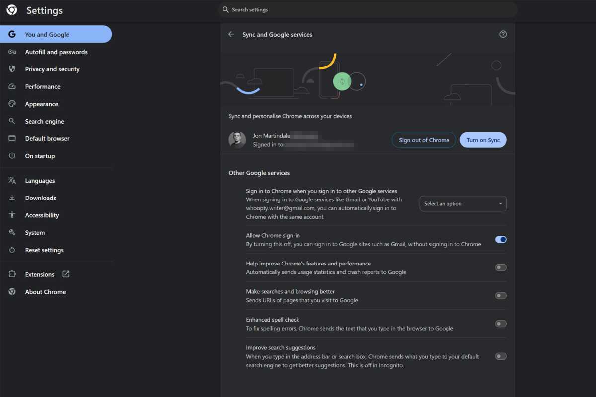 Données Chrome