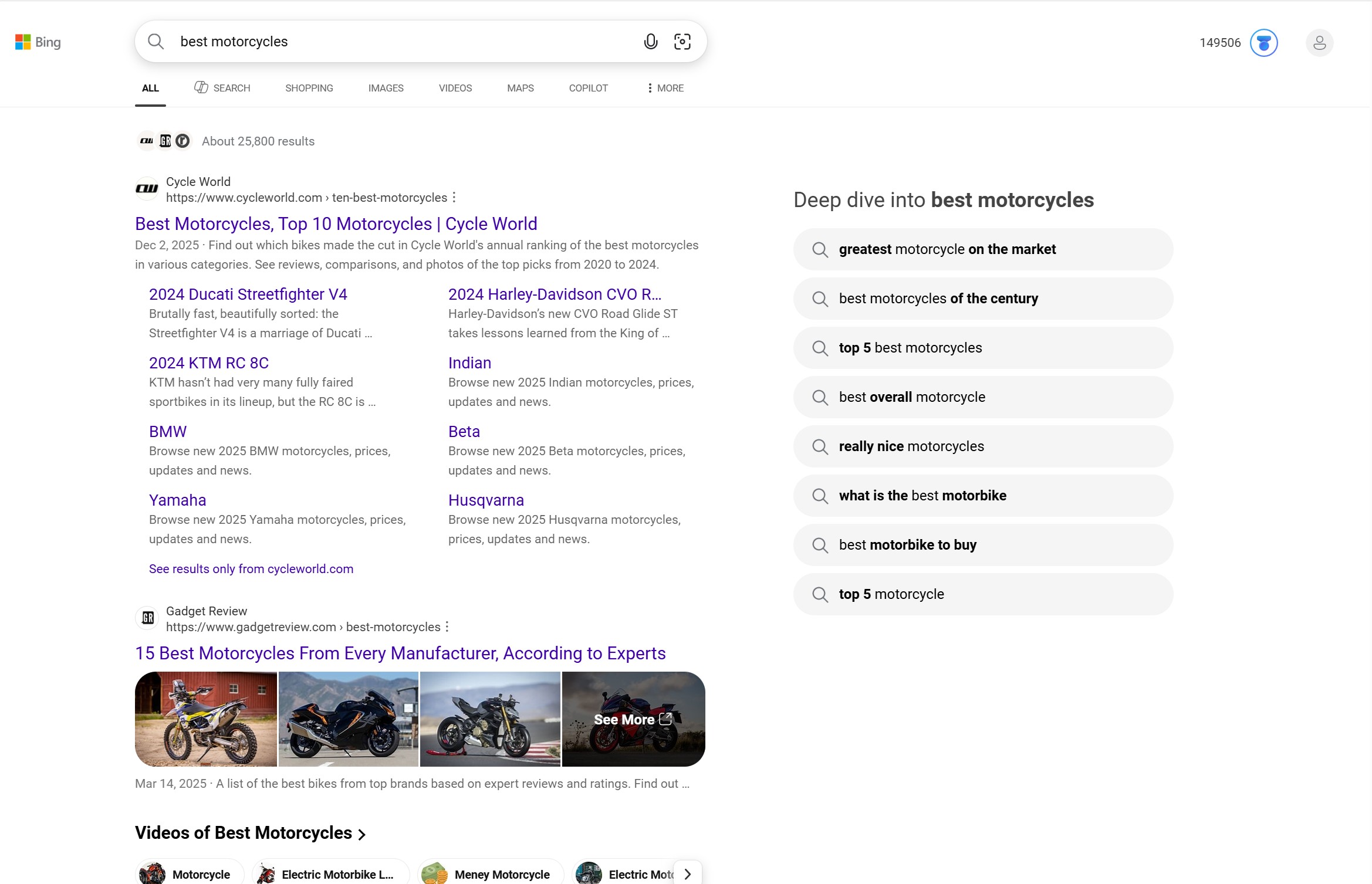 Bing meilleures motos