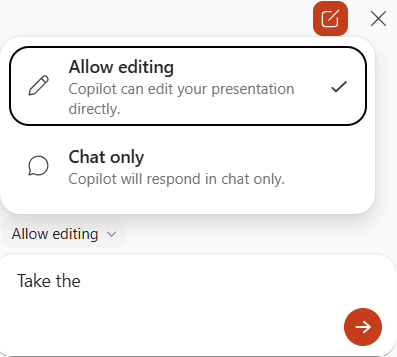 Copilot pour la modification directe de Word