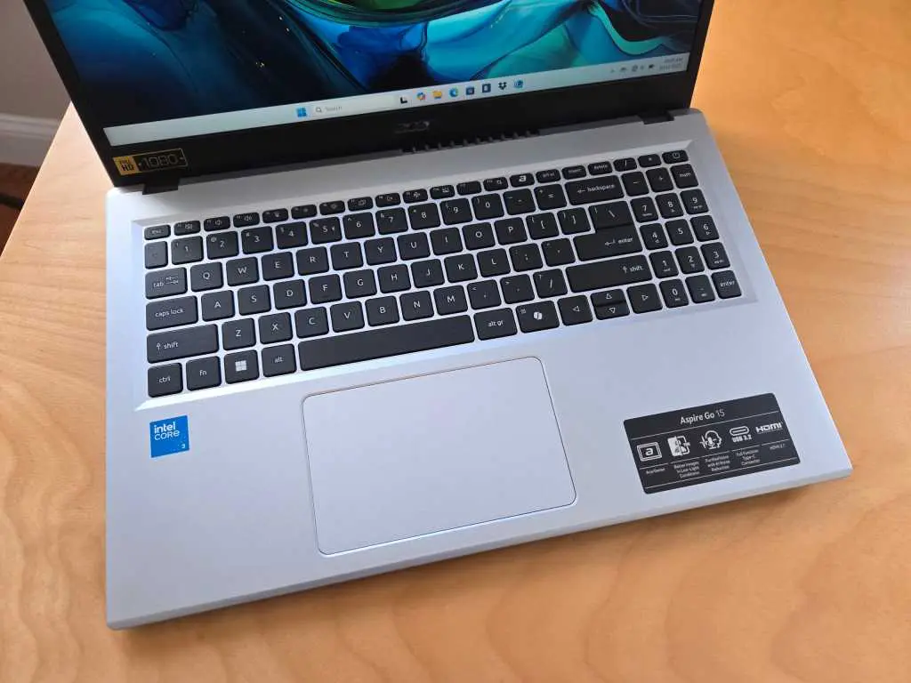 Acer Aspire Go 15 keyboard