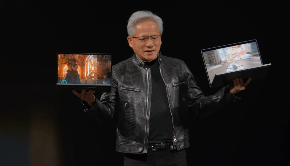 Nvidia Jensen Huang brandit les ordinateurs portables RTX Spark