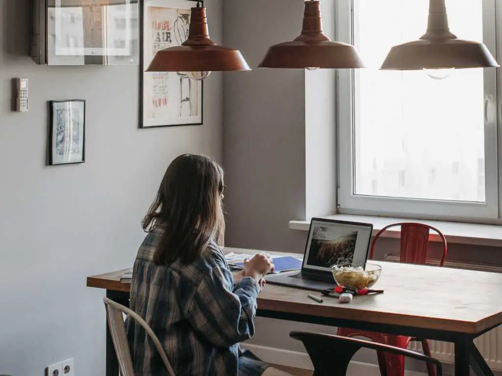 Pexels working home alone
