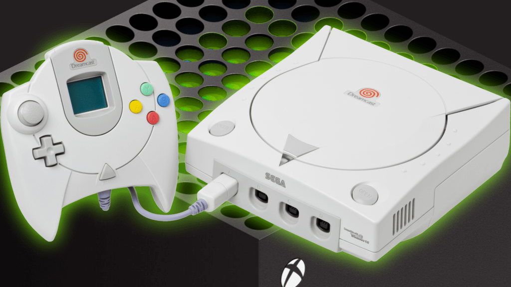 Sega Dreamcast on top of Microsoft Xbox Series X