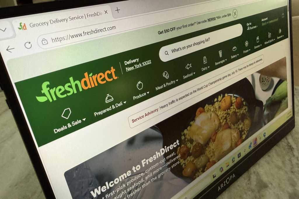 FreshDirect website