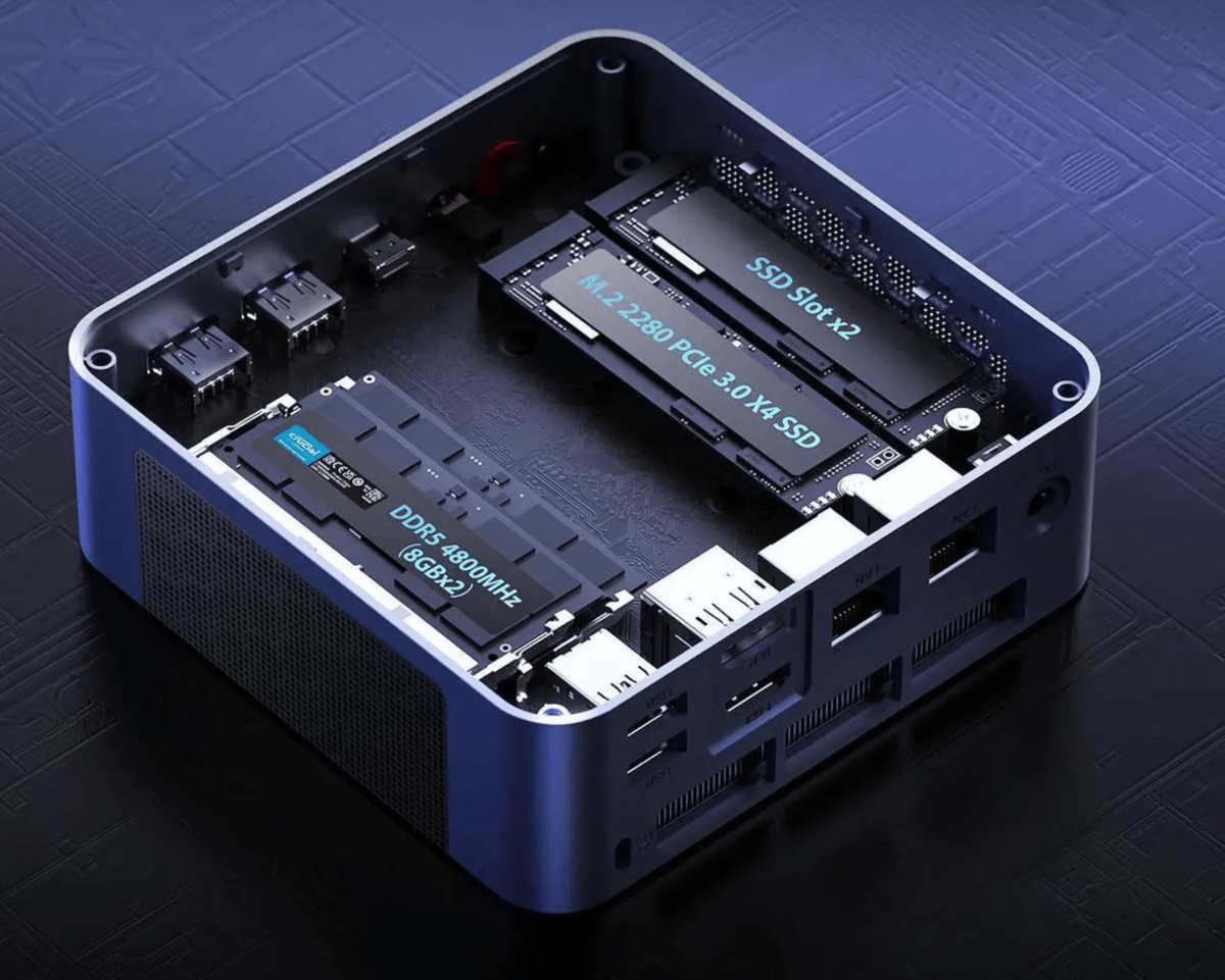 RAM et stockage du mini PC Bosgame