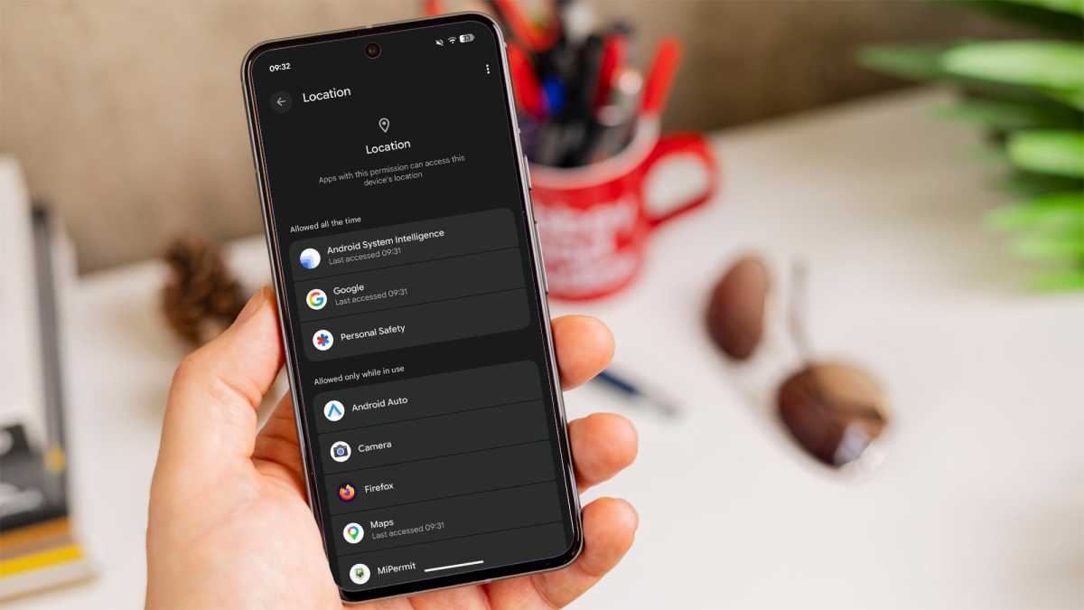 Autorisation de localisation sur un Pixel