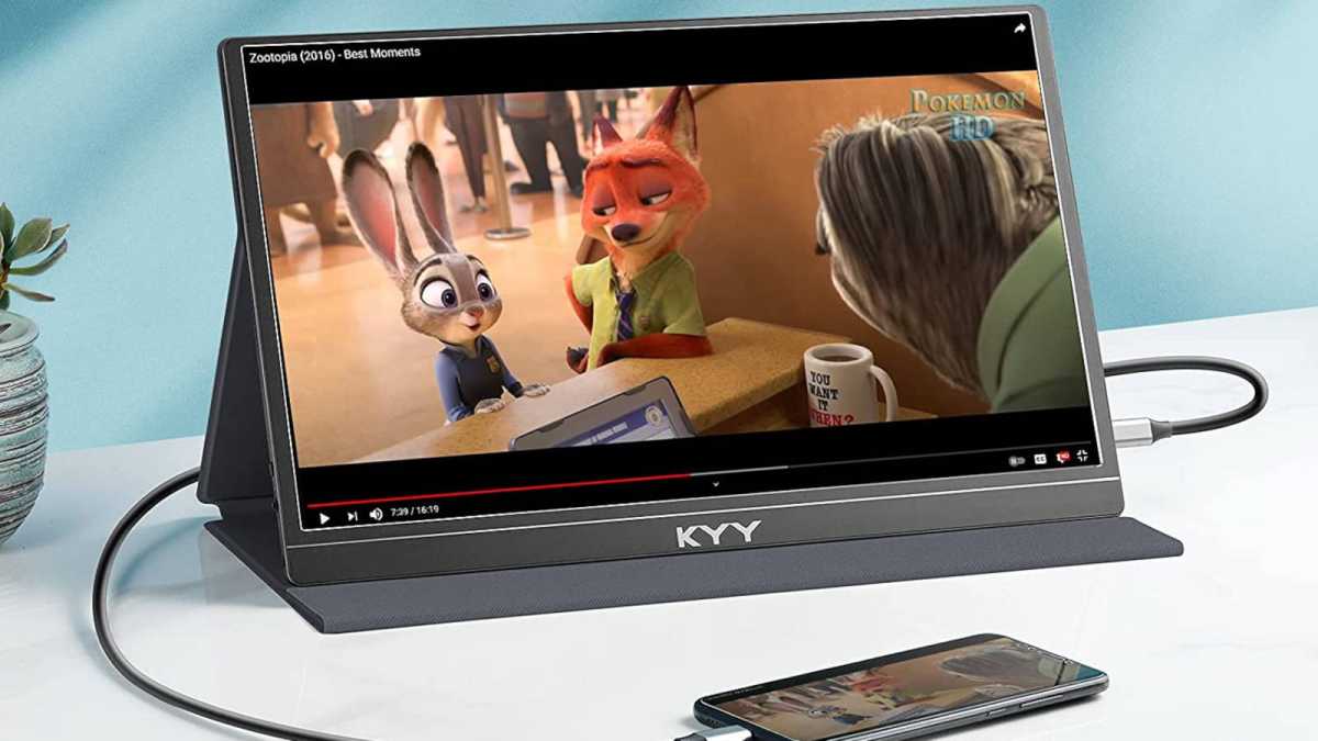 Moniteur portable KYY K3 de 15,6 pouces