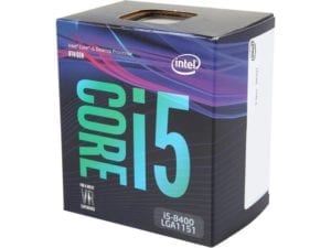 Vue de la boite du Core i5-8400