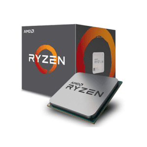 Vue de la boite et du processeur AMD Ryzen 5 2600X