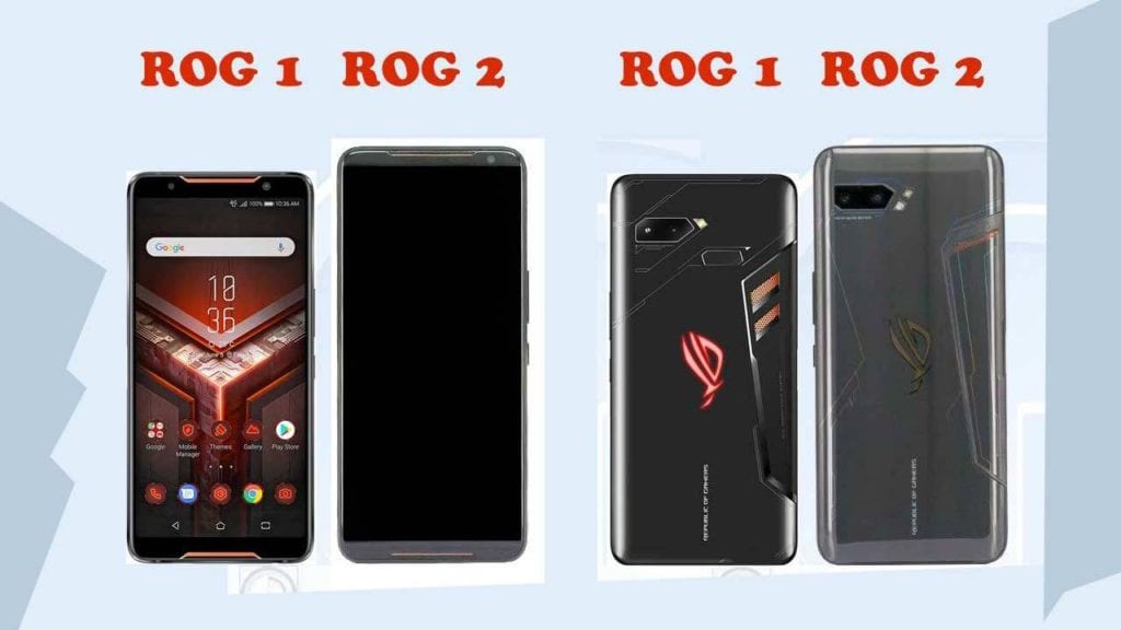 Comparaison entre les ROG Phone 1 et ROG Phone 2