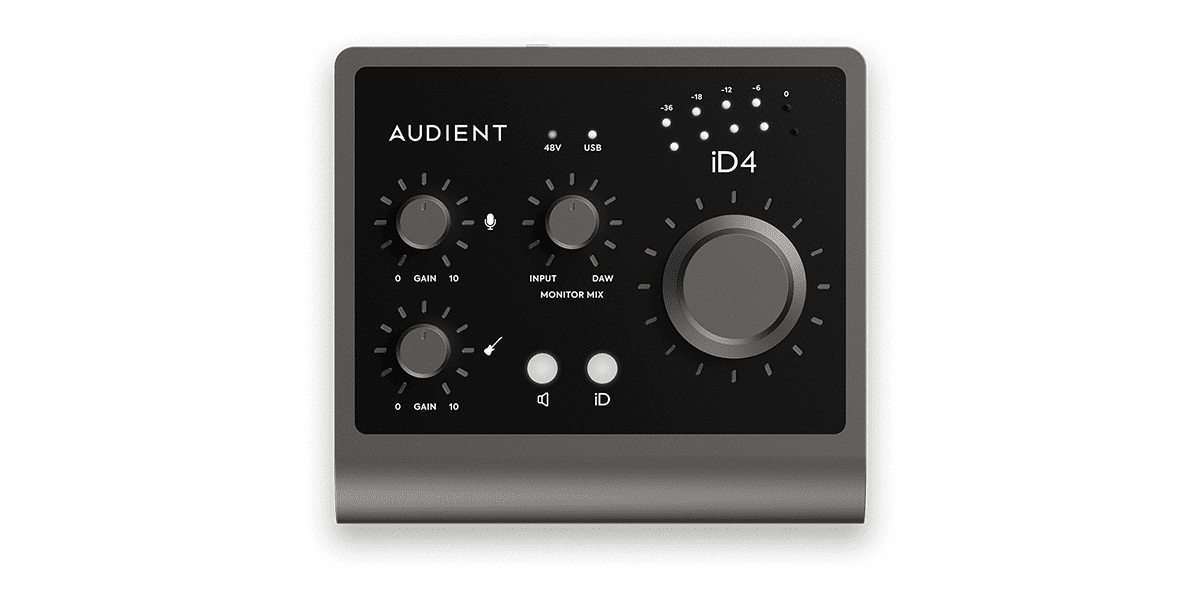 Le modèle ID4 de la marque Audient, une interface audio compacte mais très capable | 📸 Audient