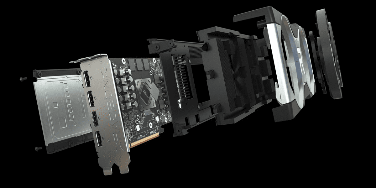 Une vue décomposée de la RX 6700 XT | Photo : AMD