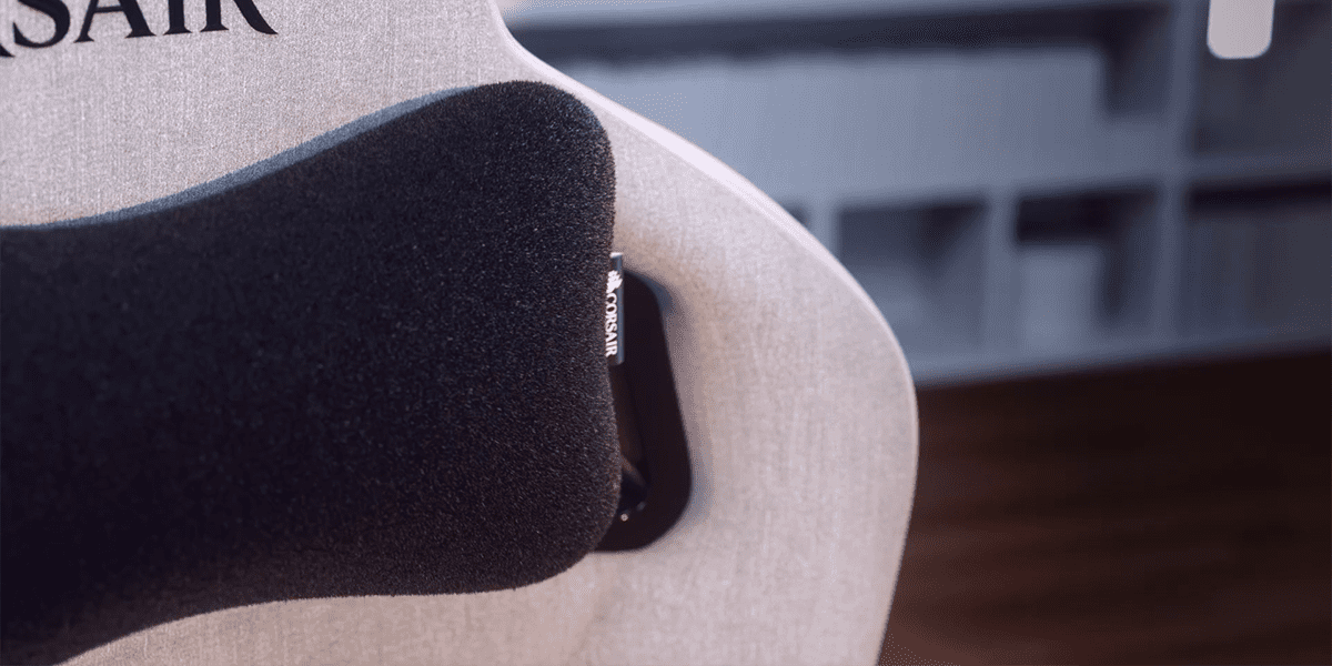 Le dossier et le coussin du fauteuil gaming Corsair T3 Rush | Photo : Corsair