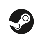 Le logo de la plateforme de jeux-vidéos Steam
