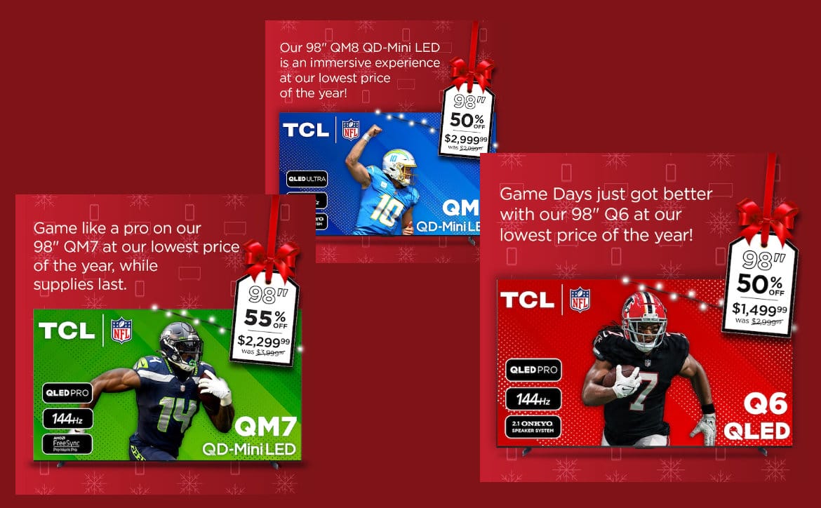 2024 Impressionnant Big TCL TV Offres en direct maintenant chez plusieurs détaillants