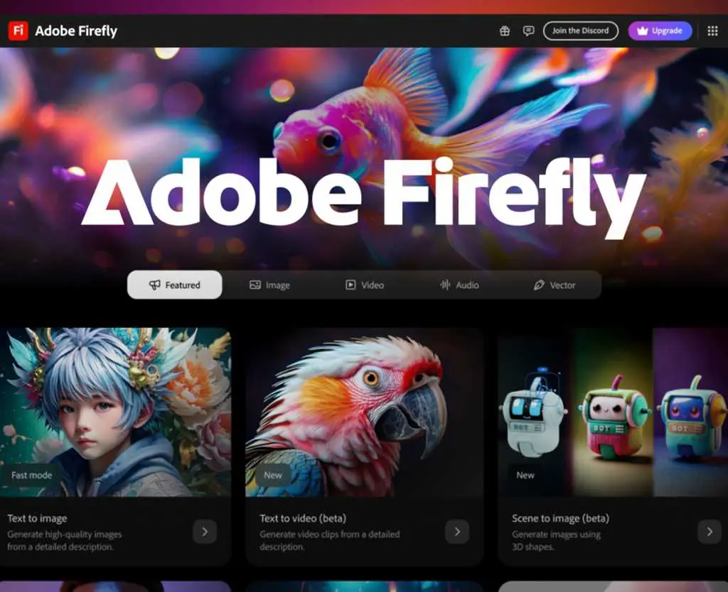 Adobe Firefly video image large