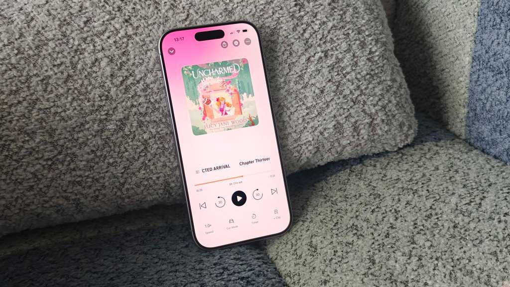 Audible on an iPhone 17
